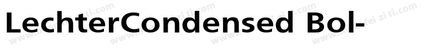 LechterCondensed Bol字体转换